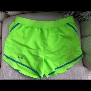 Neon under armour shorts